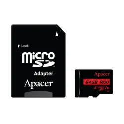 Apacer R100 64GB UHS-I Class 10 MicroSDXC Memory Card (AP64GMCSX10UB-R)