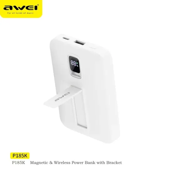 Awei P185K 10000mAh 22.5W Fast Charging Magnetic Power Bank