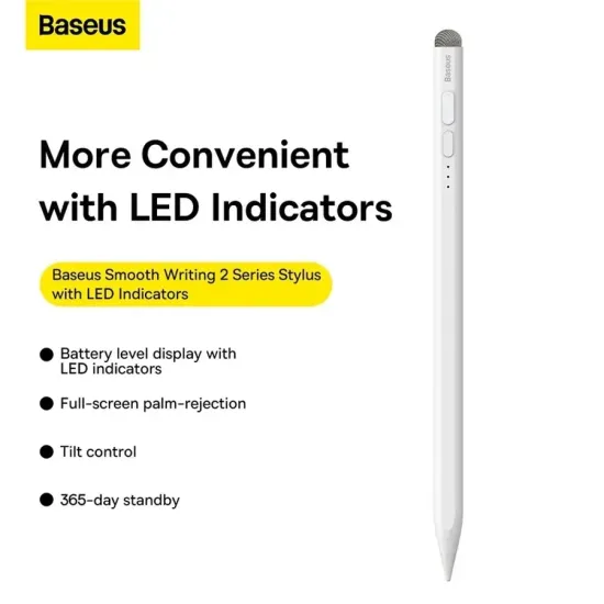 Baseus BS-PS011 Smooth Writing 2 Series Stylus Pen with LED Indicator