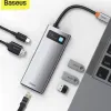 Baseus CAHUB-CW0G 6 in 1 Metal Gleam Type C Hub