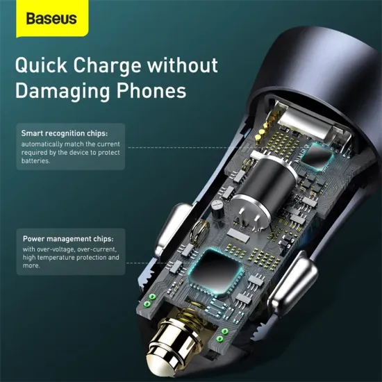 Baseus CCJDZ-CC 40W Car Charger (No Cable)