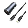 Baseus TZCCJD-B0G 40W Dual USB Port Mini Car Charger