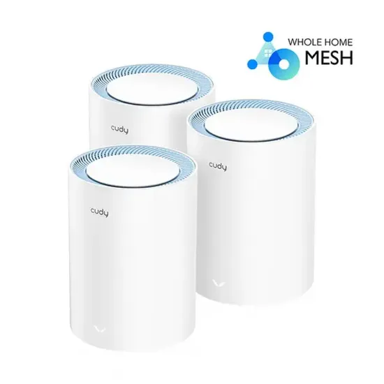 Cudy M1200 AC1200 Whole Home Mesh WiFi System (3-Pack)
