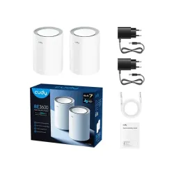 Cudy M3600 Wi-Fi 7 Whole Home Mesh WiFi System (2-Pack)