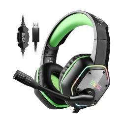 EKSA E1000 Green 7.1 Surround Sound Gaming Headset