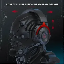 EKSA E900 Red Noise Cancelling Stereo Gaming Headset