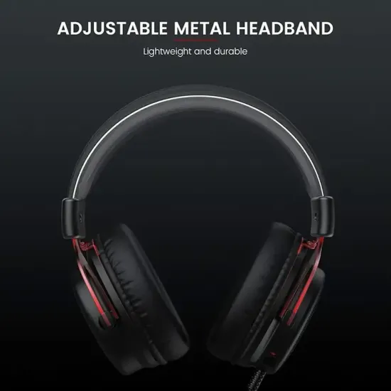 EKSA E900 Red Noise Cancelling Stereo Gaming Headset