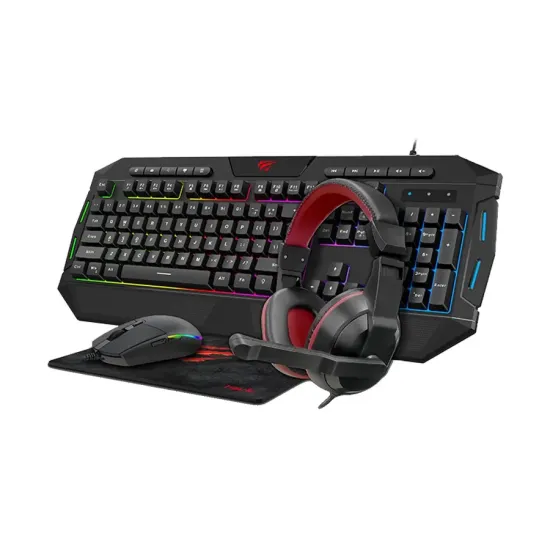 Havit KB501CM Gaming Keyboard Mouse Headphone and Mouse Pad Combo
