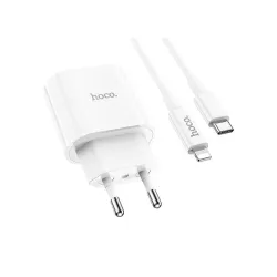 Hoco C94A 20W Charging Adapter With Type C to IP Cable