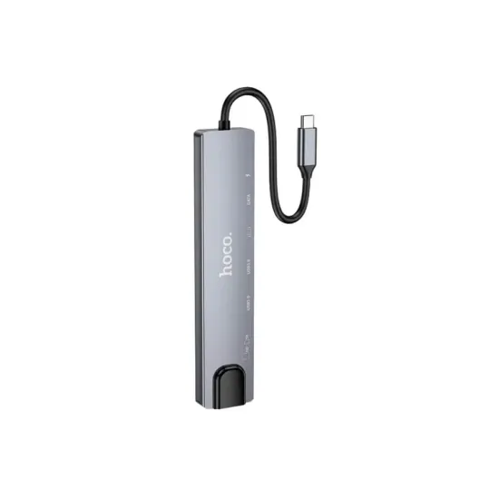 Hoco DUP09 8 In 1 Multifunction Type C Hub