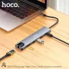 Hoco DUP09 8 In 1 Multifunction Type C Hub