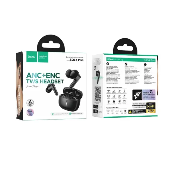 Hoco EQ34 Plus True Wireless ANC+ENC Earbuds