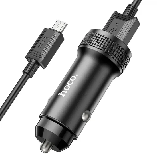 Hoco Z49A Level Single Port 18W Car Charger With Type-C Cable
