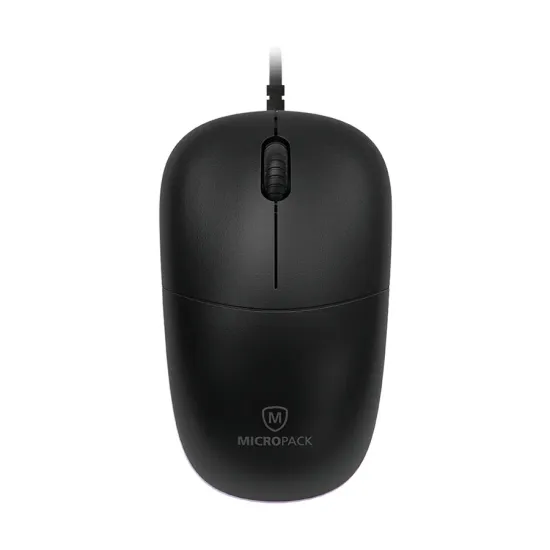 Micropack M105 Silent Black Wired Optical Mouse
