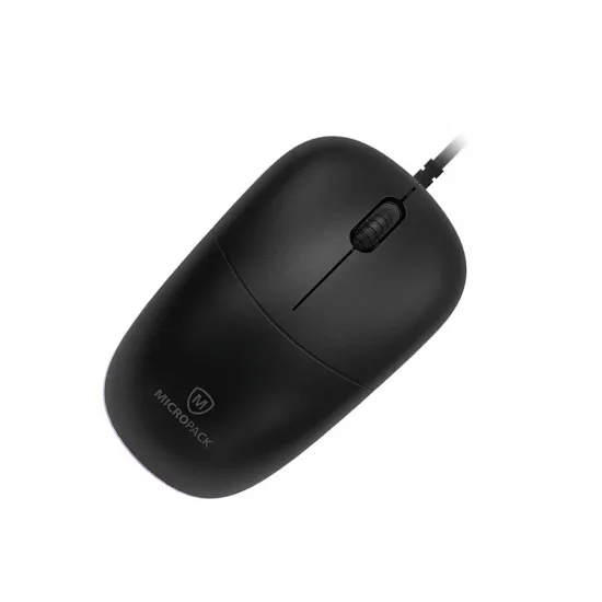 Micropack M105 Silent Black Wired Optical Mouse