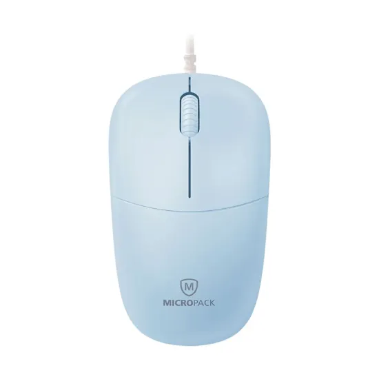 Micropack M105 Silent Blue Wired Optical Mouse