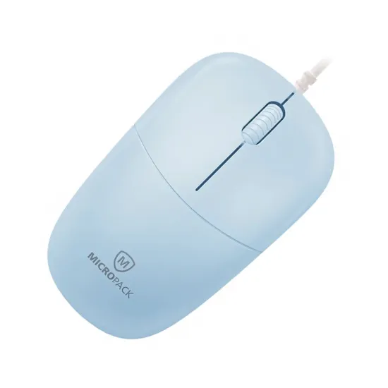 Micropack M105 Silent Blue Wired Optical Mouse