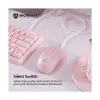 Micropack M105 Silent Pink Wired Optical Mouse