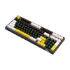 PC Power K98 RGB Hot Swappable Mechanical Keyboard (Keycap: White & Black + Yellow)